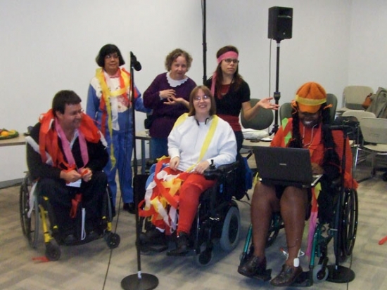 Six participants gather together for  a group photo. 