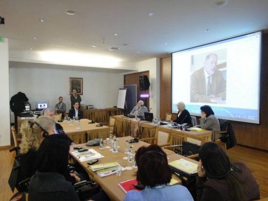 Bengt is giving the opening speech to the Montenegro country via Skype from Stockholm Sweden. 