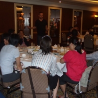 Christopher Lytle stands while giving instructions to the participants. 