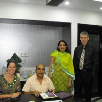 <p>Paula Hearn and Thomas Klassen of AWARE posing with Abdus Sattar Dulal of BPKS and Selima Ahmad of the Women&#39;s Chamber of Commerce and Industry.</p>
